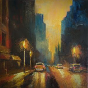 going-to-work#1-12_x12_ oil-on-gallery-canvas